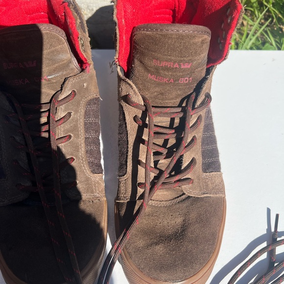 SUPRA Brown High-Top Sneakers - Picture 3 of 7